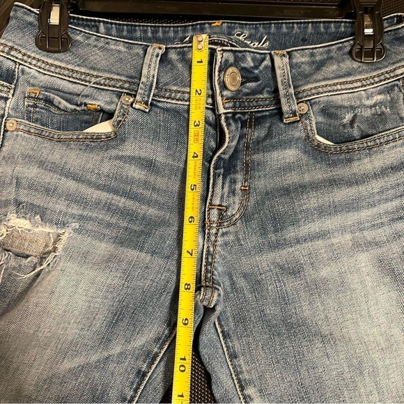 American Eagle Size‎ 4S Original Boot Stretch Distressed Jeans - Picture 7 of 12